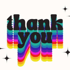 Disco Thank You Card .png File